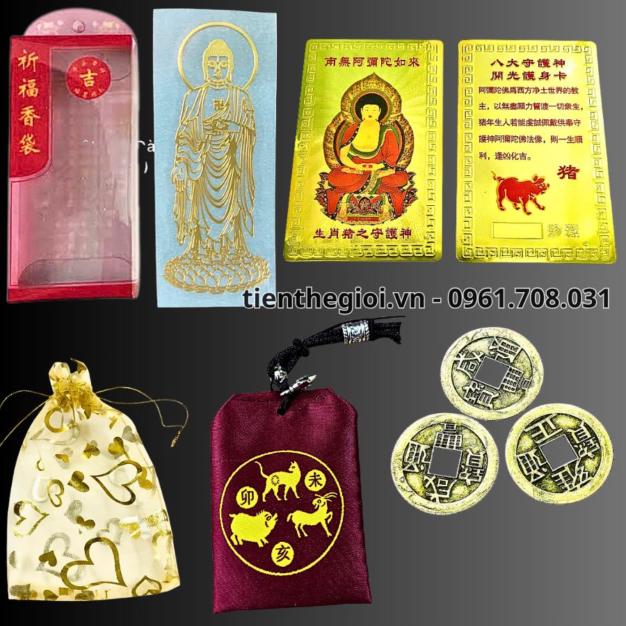 Túi giải hạn Tam Tai 2025 – 2027 cho người tuổi Hợi